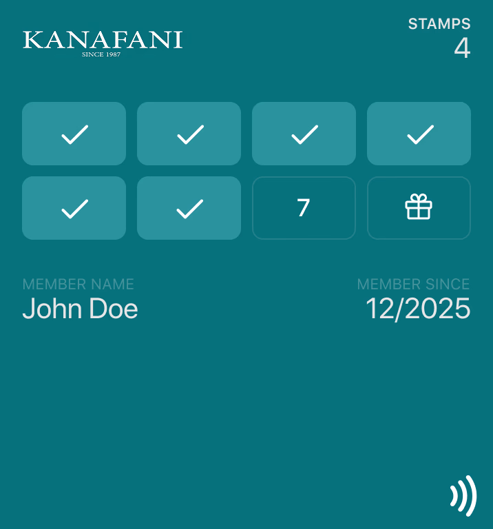 Kanafani membership card