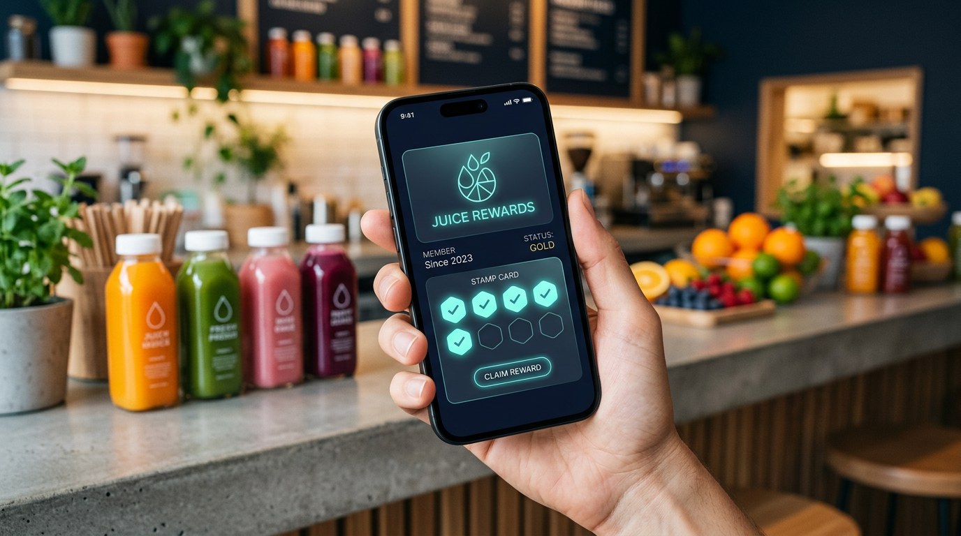 Juice Bar Loyalty Program: Turn the Daily Juice Habit Into Stamps on a Wallet Card